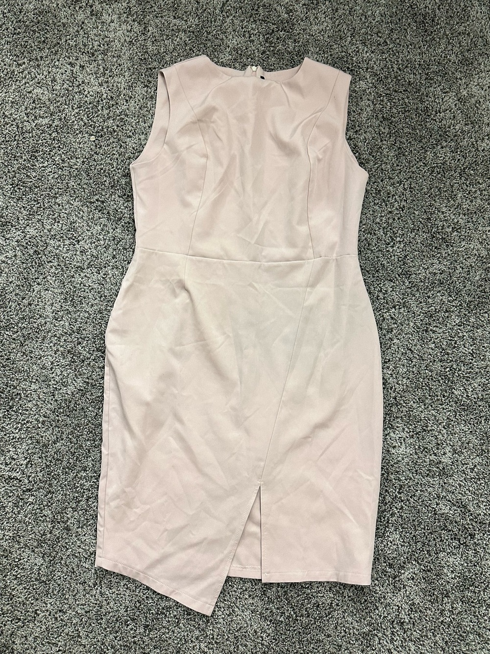 Sleeveless Light Pink Formal Dress (XL)